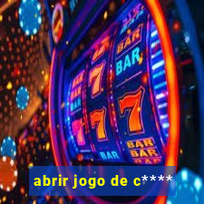 abrir jogo de c****